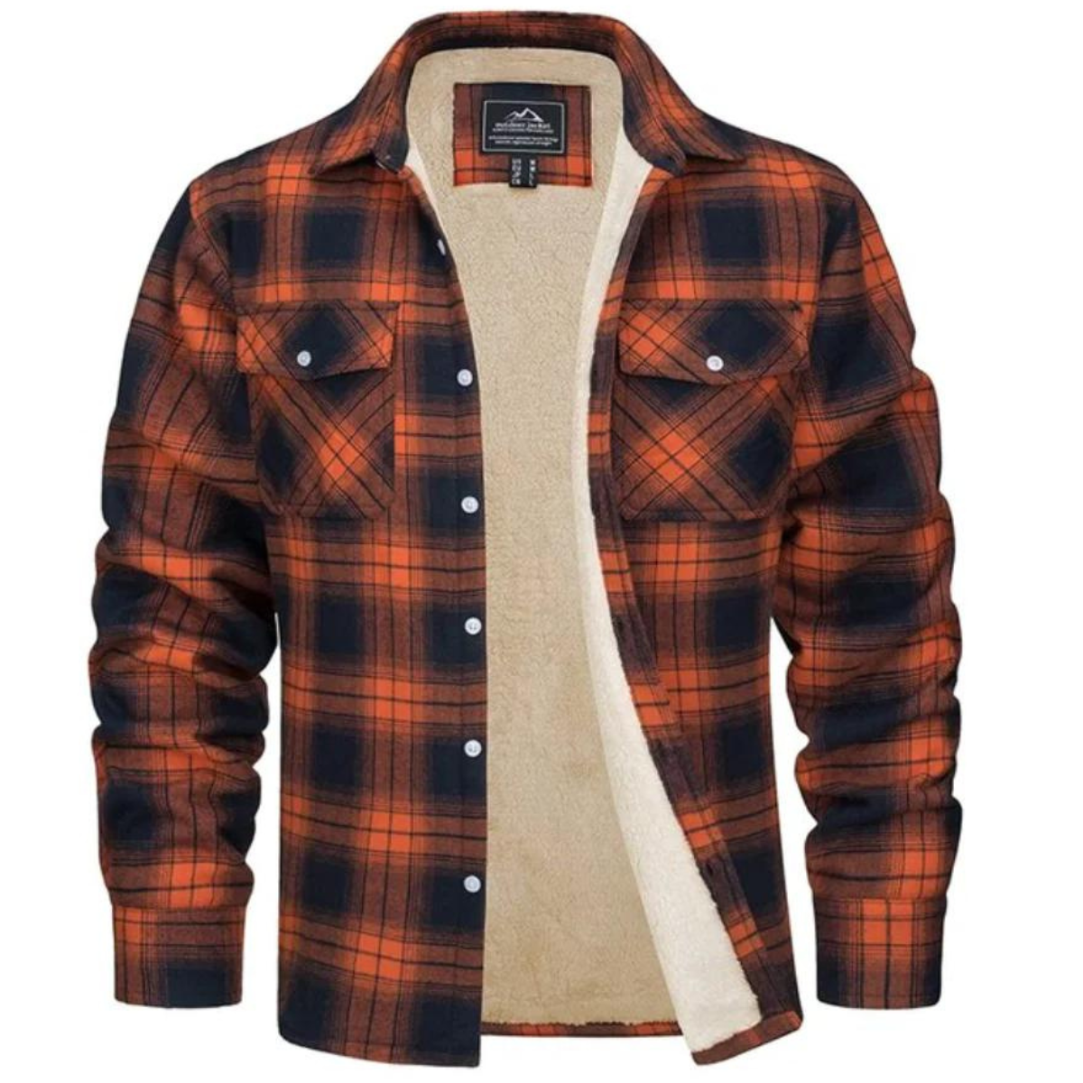 Derrick | Men's Sherpa Lined Plaid Shirt Jacket